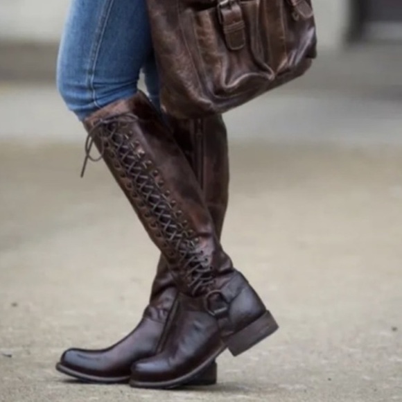 Bedstu Bed Stu Bed|Stu Burnley Cobbler Teak Brown Zipper Lace New Box Womens 10 - Picture 13 of 16